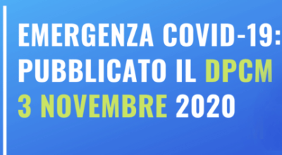 Dpcm 3 novembre 2020